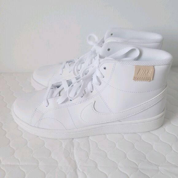 NIKE Womens COURT ROYALE 2 MID LACE-UP TRAINERS SNEAKERS SHOES WHITE SIZE 9 - Picture 2 of 11